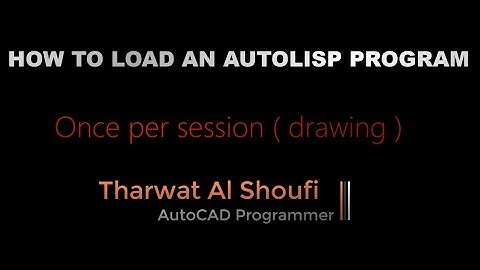 How to load AutoLISP program one time