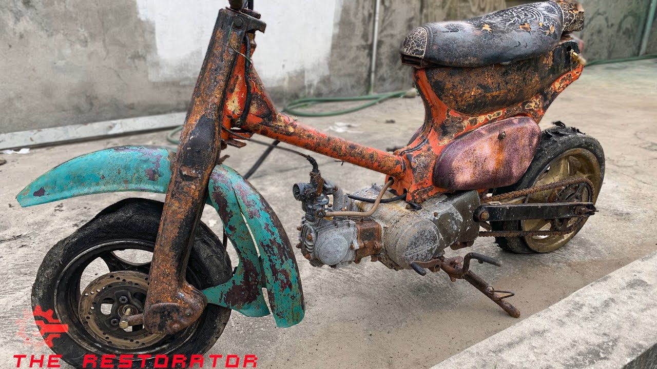 HONDA SUPER CUB C50      分解整備完了 No.02 腰上分解 スーパーカブC50 6V CDI SUPER CUB50 - YouTube