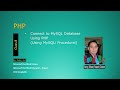 Connect to MySQL Database Using PHP