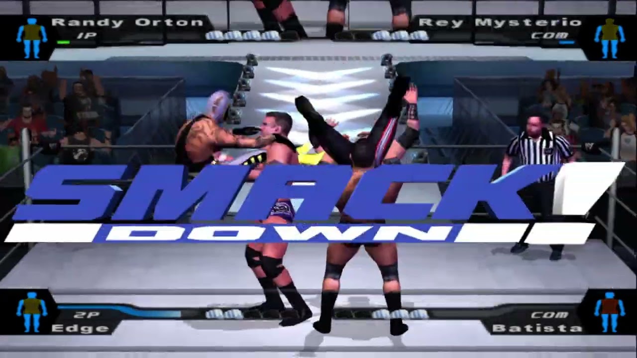 Randy Orton & Edge vs Batista & Rey Mysterio 🔥 WWE HCTP Dream Tag Match #wwegameplay