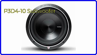 Review 2026 P3D4-10 Subwoofer. Essential Details.