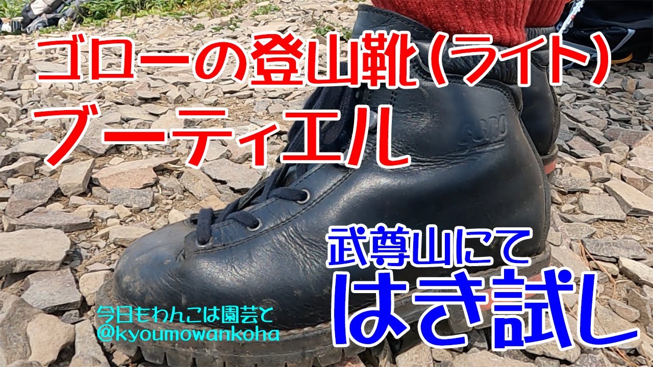 goroの登山靴（ライト）ブーティエル・初めて履きました・今日もわんこ
