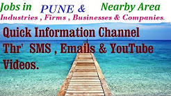 Jobs in PUNE  for Freshers & graduates. Industries,  companies.