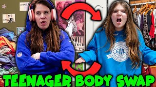 Body Swap Challenge! Mom Acts Like A Spoiled Teenager For 24 Hours!