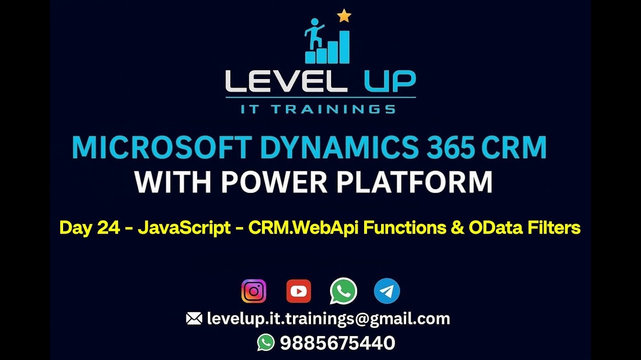 Day 24 - Javascript - Xrm WebApi Functions & OData Filters in D365 CRM ...