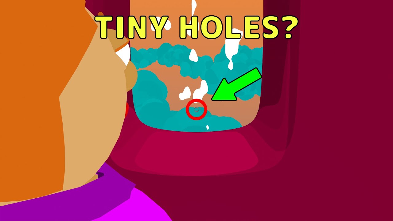 Почему в окнах самолётов есть маленькие отверстия?