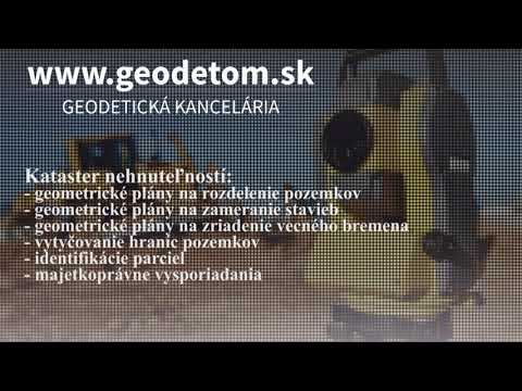 Geodet - kataster nehnuteľností -  www.geodetom.sk