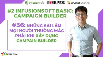 Infusionsoft Cơ Bản 36: Những Sai Lầm Mọi Người Thường Mắc Phải Khi Xây Dựng Campain Builder