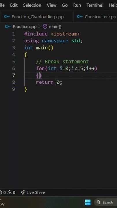 Break Statement in C++ - YouTube