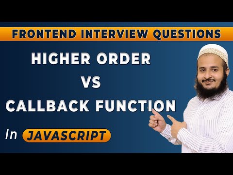 Higher order function vs callbackfunction | | Frontend Interview Series | Hindi | 2024