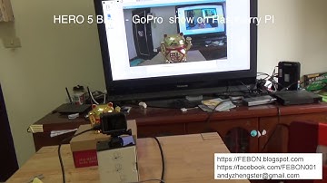 GoPro HERO 5 Black show on Raspberry PI with FEBON168 HDMI captrue card