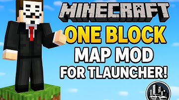 🔥 Minecraft One Block Map Mod for TLauncher (Download & Play Tutorial!) | The Modded City
