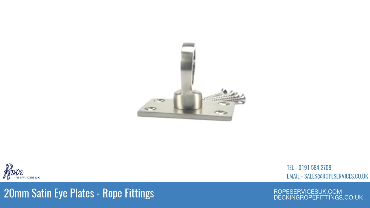 20mm Satin Eye Plate Rope Fitting YouTube