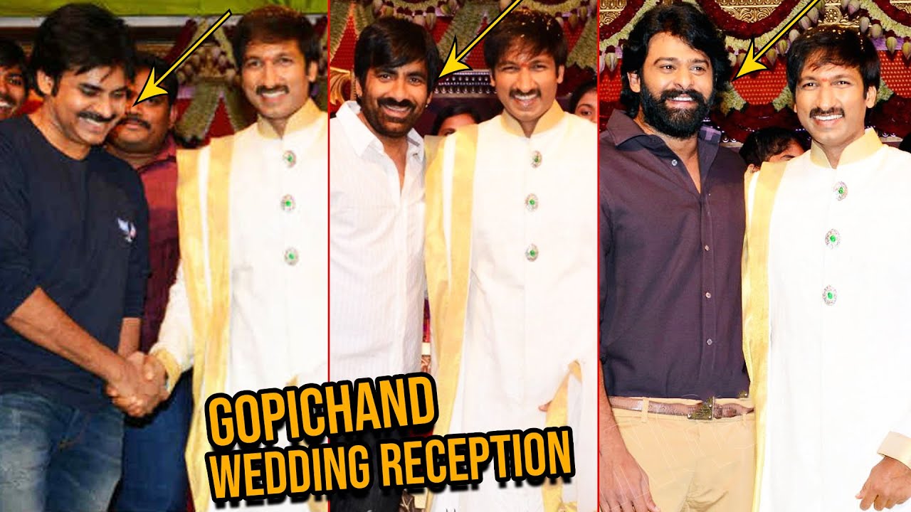 Prabhas, Pawan Kalyan & Ravi Teja at Gopichand Wedding Reception | UNSEEN Video | Friday Buzz
