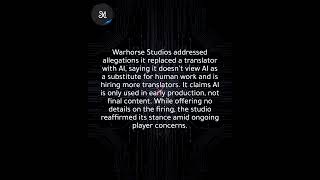 Warhorse denies replacing translator, says AI not a human substitute