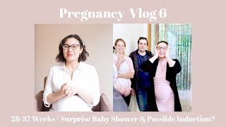 28- 37 Weeks Pregnant - Surprise Baby Shower, Decorating The Nursery, Possible Induction?