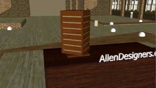 Slatwall Countertop Slatwall Cube Displayer.avi