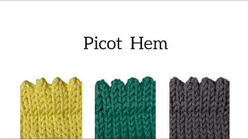 How To Knit A Picot Hem (Picot Edge)