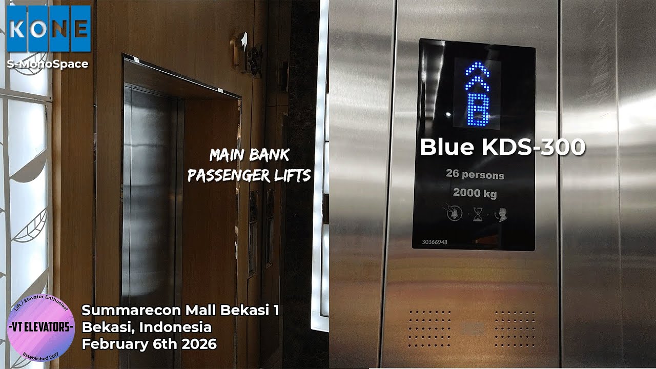 4K | KONE MonoSpace Passenger Lift w/ Touchless - Summarecon Mall Bekasi 1, Bekasi (Main)