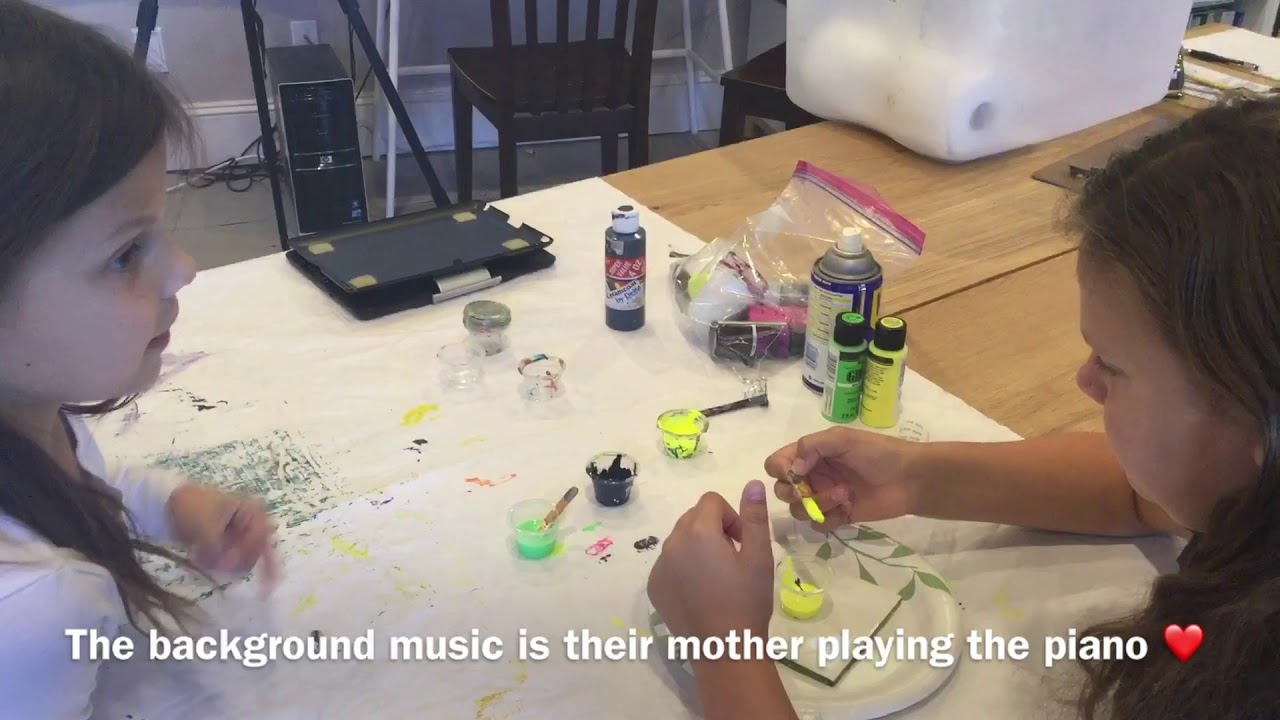 Pouring with Kids.  Neon Flip Cup. Acrylic Pouring Fluid Art Tutorial for Beginners.  (059)