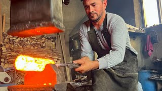видео: Дамасская сталь. Нож из вязальных крючков. картинка: Дамасская сталь. Нож из вязальных крючков.