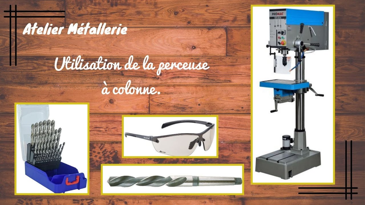 Comment utiliser une perceuse à colonne - YouTube