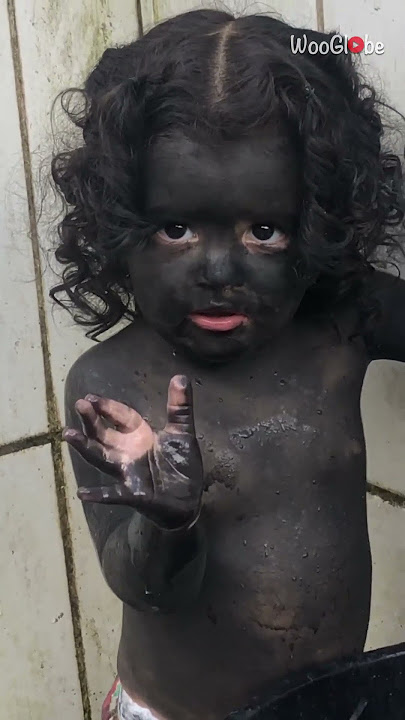 Baby girl finally finds the answer to 'How much coal is too much coal?' || WooGlobe