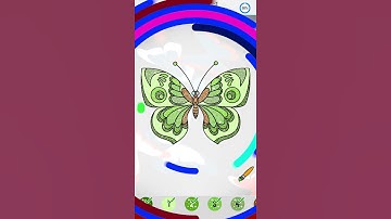 Butterfly Paint by Number Book - Free Coloring Puzzle Game