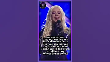 Christina Aguilera LIVE acapella-A Million Dreams #shorts #christinaaguilera #vocaloutspoken