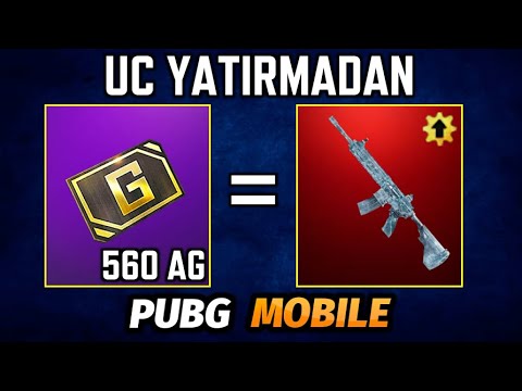 UC YATIRMADAN YÜKSELTİLEBİLİR SİLAH DESENİ ALMA | AG İLE YÜKSELTİLEBİLİR SİLAH ALMA | PUBG MOBILE