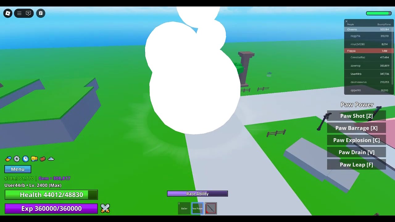 Meme sea paw pvp (Against paw user :Skulk: )