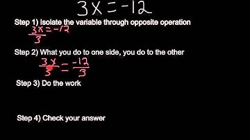 10.1 Solving One Step Equations