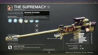 Destiny 2 - Supremacy Craffted Rewind Rounds and Fourth Times the Charm