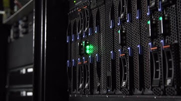 Array Disk Storage In Data Center Stock Video