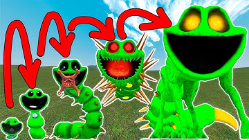 NEW EVOLUTION OF WORMZILLA FORGOTTEN SMILING CRITTERS POPPY PLAYTIME 3 In Garry