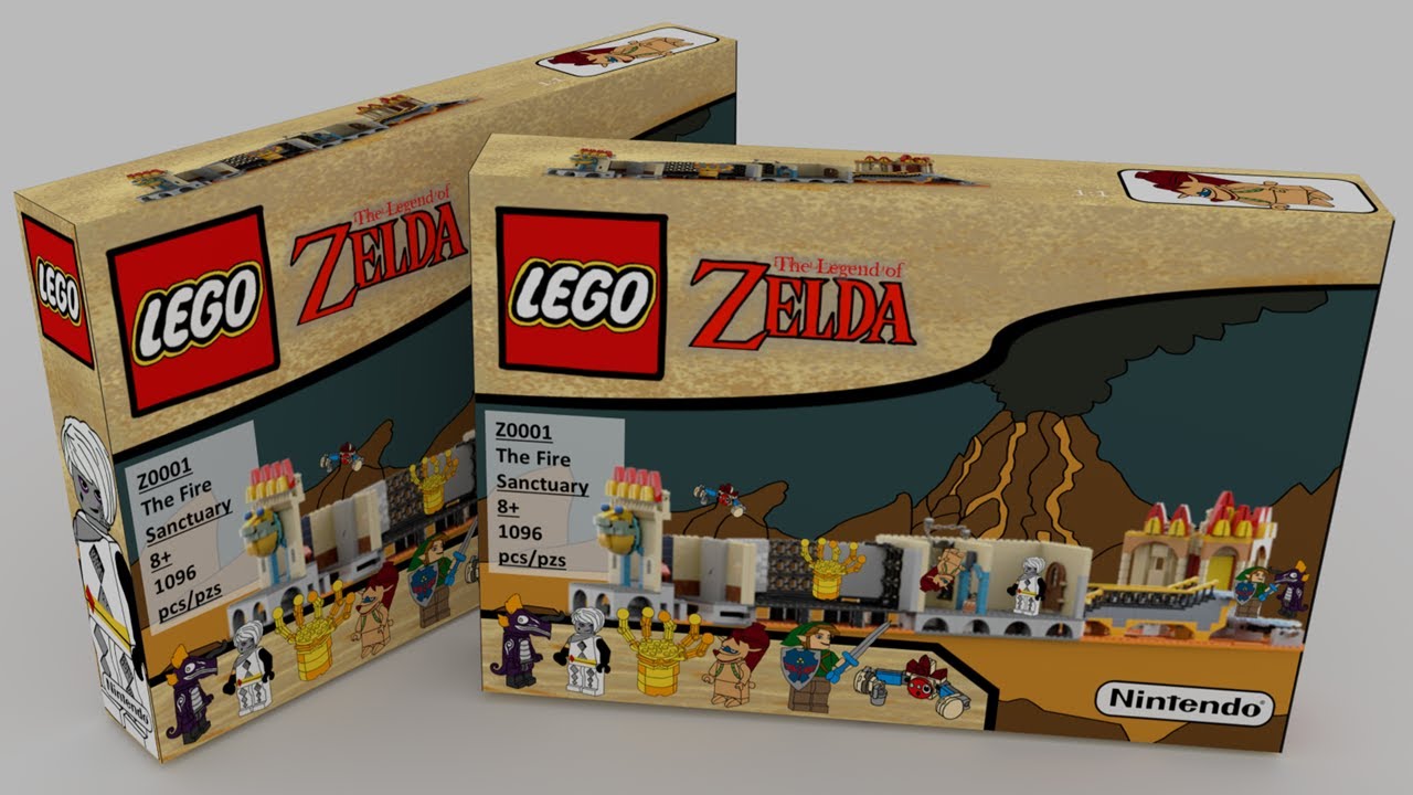 Making new LEGO Zelda boxes in Blender! 