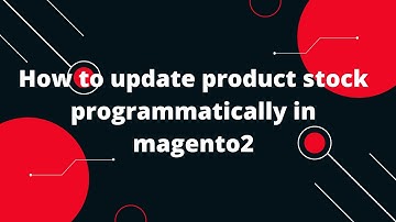 How to update product stock programmatically in magento2