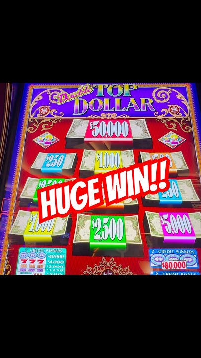 Huge Top Dollar Bonus at the casino!! #slot #slotscasinogames #casinogame