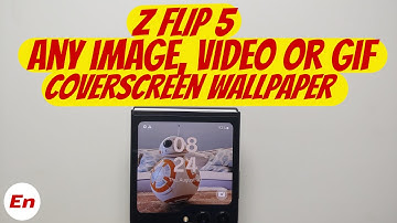 Samsung Galaxy Z Flip 5 :- How To Use Any Image, Video or GIF as Cover Screen Wallpaper