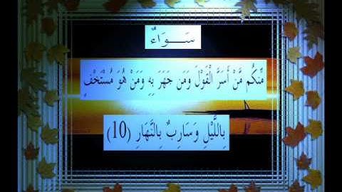 القرآن الكريم سورة الرعد الأية 10 قراءة السديس.wmv