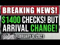 (BREAKING NEWS! $1400 CHECK ARRIVAL UPDATE!) $2000 THIRD STIMULUS CHECK UPDATE & PACKAGE 02/05/2021