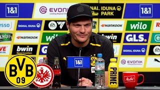 'Mit einem Sieg in die Länderspielpause!' | PK mit Edin Terzic | BVB Frankfurt