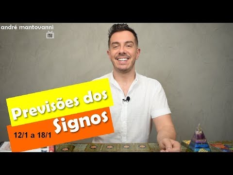 Horóscopo| Previsões dos Signos | 12/1 a 18/1 | por André Mantovanni