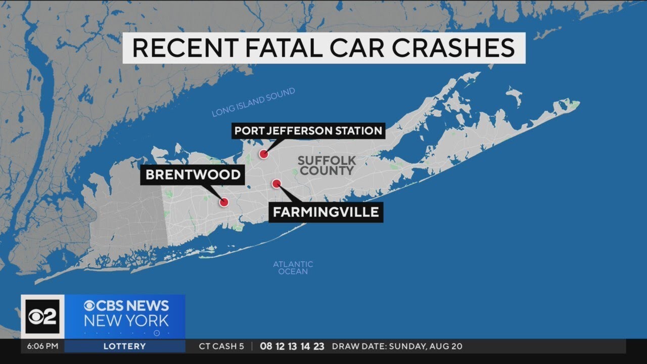 Officials: 21 dead in fatal car crashes in August on Long Island - YouTube