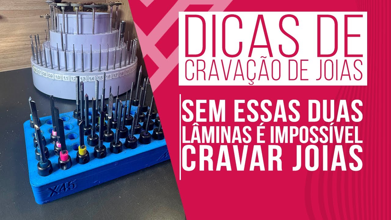 Lâminas de buril para cravação de joias: principais tipos