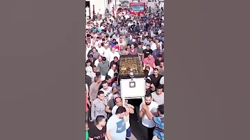 جنازة تطير بصاحبها الي المقابر تصوير جوي لأكبر جنازة في تاريخ الجمهورية الاستاذ نسيم نصار 