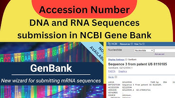 How to submit bacterial sequences in NCBI gene bank to get accession number? @Dr.ZahidMumtaz