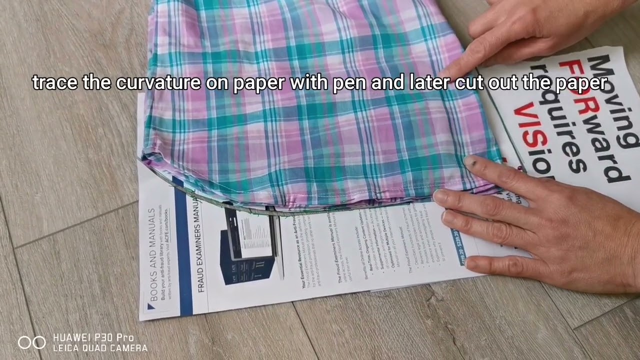 How to shorten shirt's length for ladies. 如何裁剪上衣 YouTube