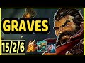 GRAVES VS EVELYNN - 15/2/6 KDA JUNGLE GAMEPLAY