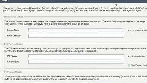 Publish your website with XSitePro
